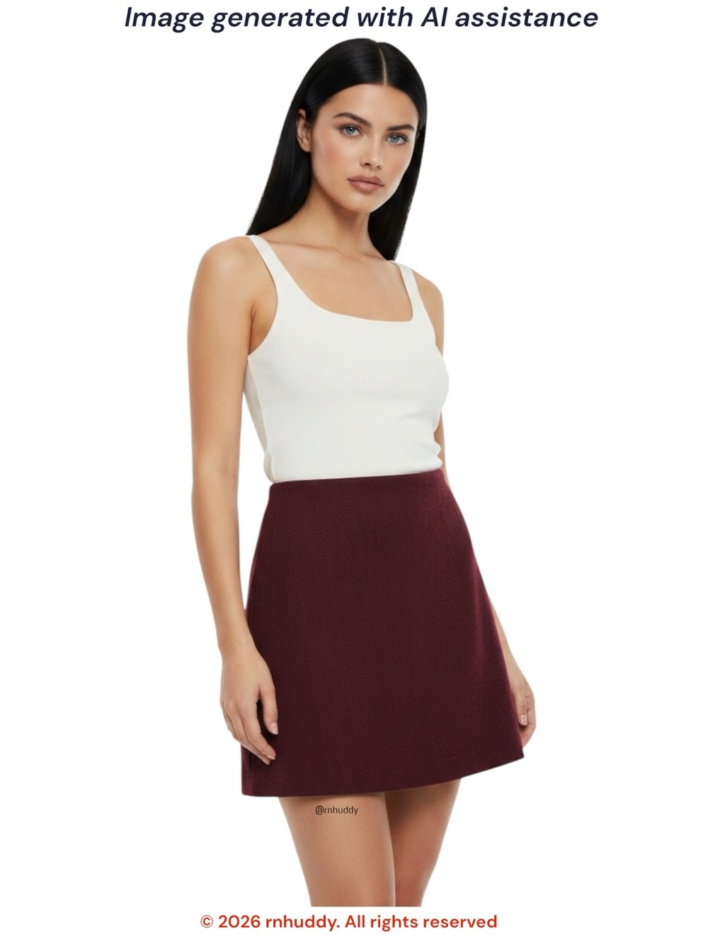 The Limited size 2 wool blend skirt